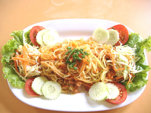 Som tam – món gỏi đu đủ của người Thái