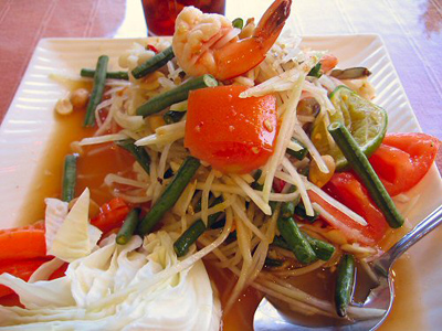 Som tam – món gỏi đu đủ của người Thái