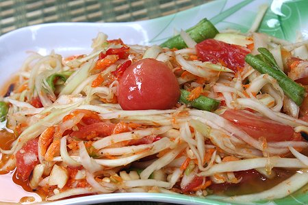 Som tam – món gỏi đu đủ của người Thái